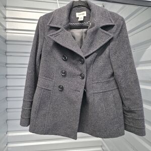 MP St. John’s Bay Winter Cashmere/Wool Blend Peacoat